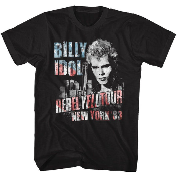 Billy Idol NY '83 Flag-Ish Boyfriend Tee - HYPER iCONiC
