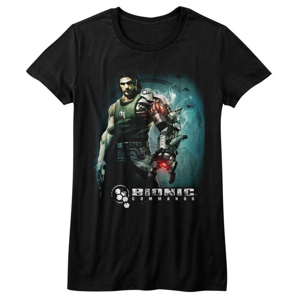 Bionic Commando - Steam Arm Womens T-Shirt - HYPER iCONiC