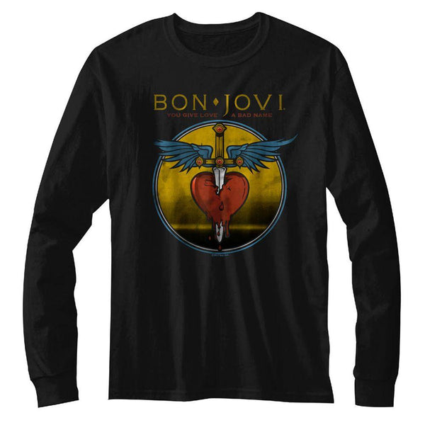 Bon Jovi - Bad Name Long Sleeve T-Shirt - HYPER iCONiC