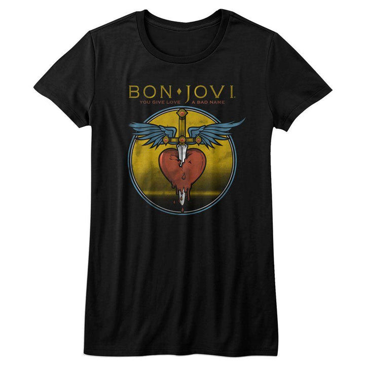 Bon Jovi - Bad Name Womens T-Shirt - HYPER iCONiC