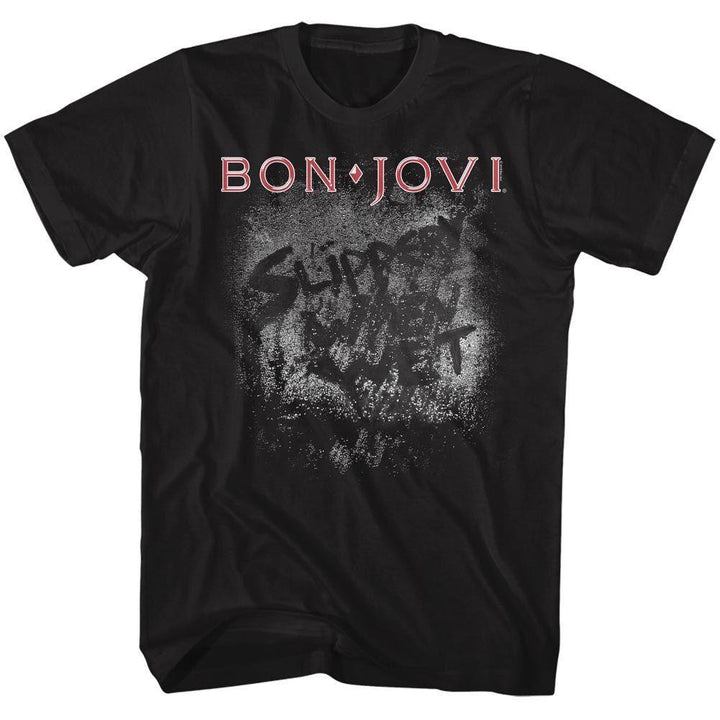 Bon Jovi - More Slippery Boyfriend Tee - HYPER iCONiC