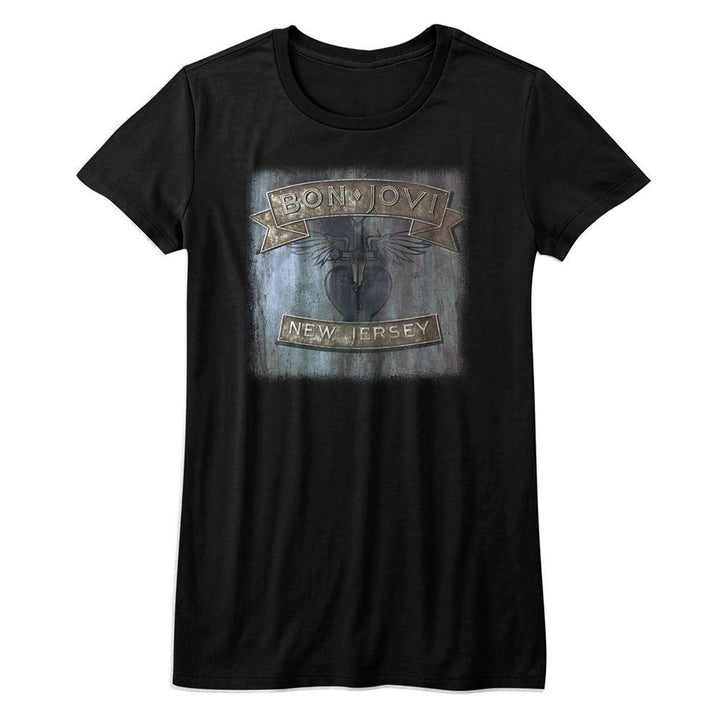Bon Jovi - New Jersey Womens T-Shirt - HYPER iCONiC