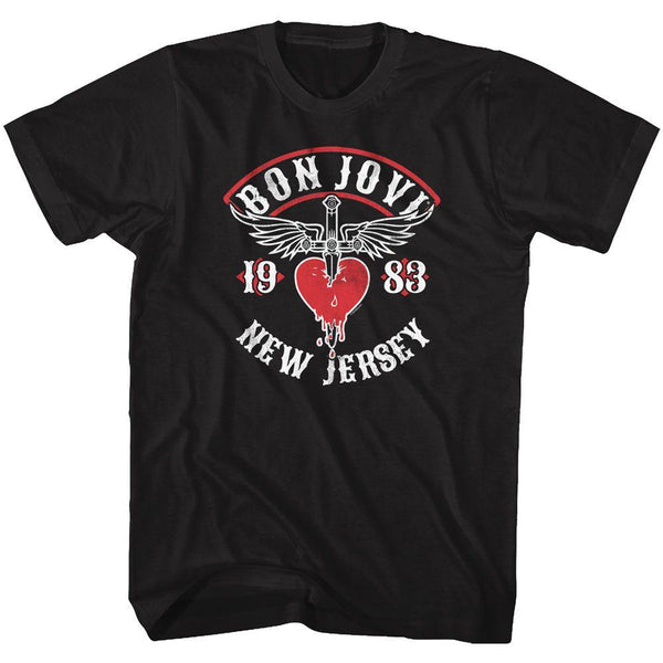 Bon Jovi - NJ 38 Boyfriend Tee - HYPER iCONiC