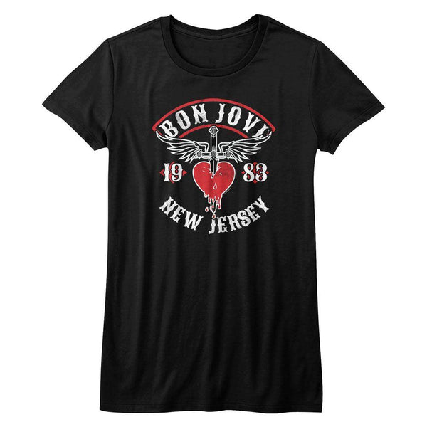 Bon Jovi - NJ 38 Womens T-Shirt - HYPER iCONiC