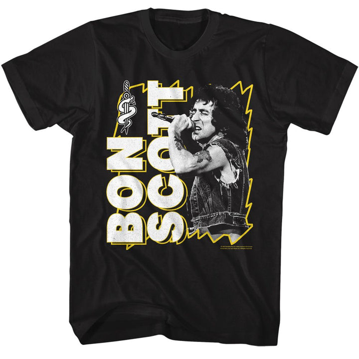 Bon Scott - Lightning Frame T-Shirt - HYPER iCONiC.