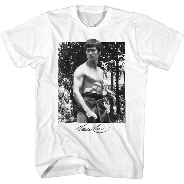 Bruce Lee - Bandw Bruce Photo T-Shirt - HYPER iCONiC.