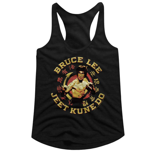Bruce Lee - JKD Master Womens Racerback Tank Top - HYPER iCONiC.