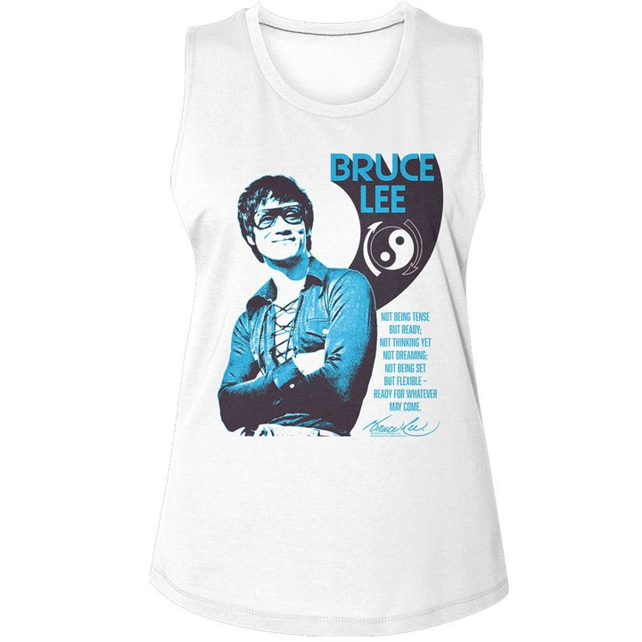 Bruce Lee - Ready Womens Muscle Tank Top - HYPER iCONiC.