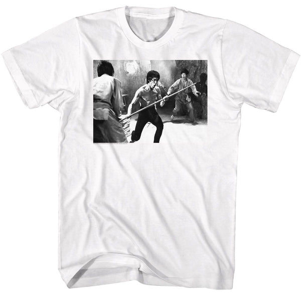 Bruce Lee - Staff Fight Boyfriend Tee - HYPER iCONiC.