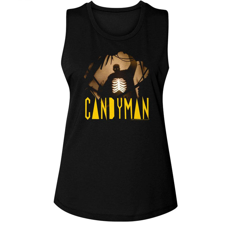 Candyman - Hole In Wall Womens Muscle Tank Top - HYPER iCONiC.