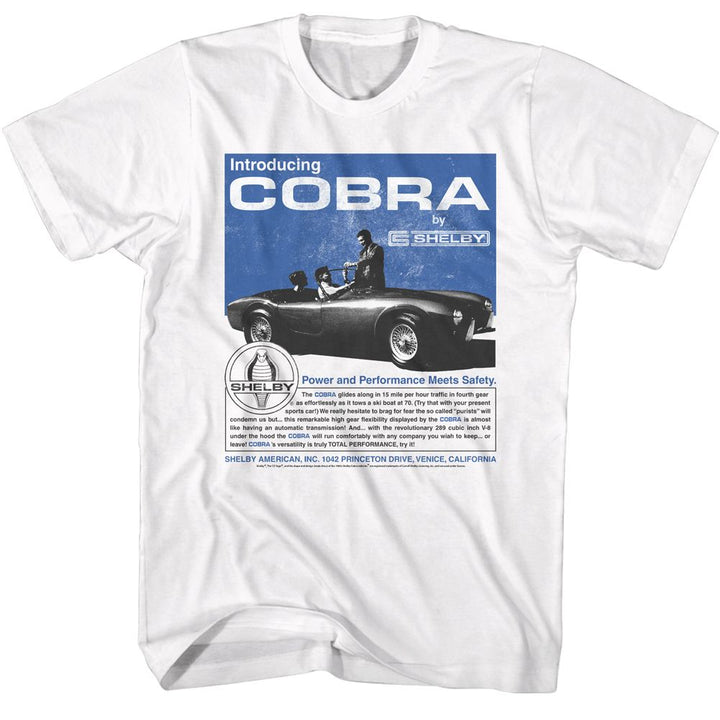 Carroll Shelby - 60s Cobra Ad Boyfriend Tee - HYPER iCONiC.