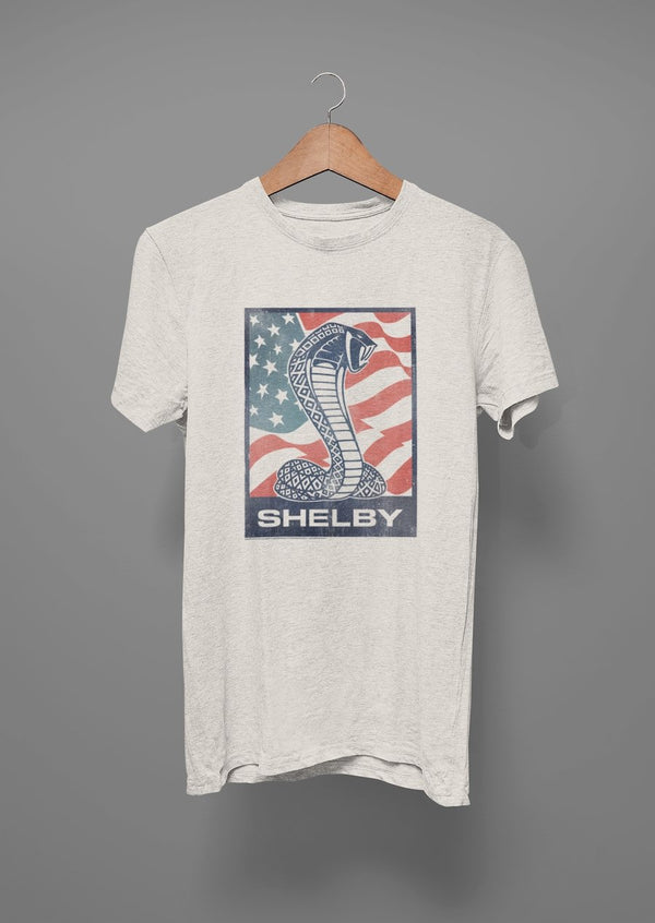 Carroll Shelby Flag Snake T-Shirt - HYPER iCONiC.