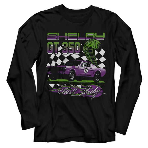 Carroll Shelby - Gt 350 Racing Long Sleeve Boyfriend Tee - HYPER iCONiC.