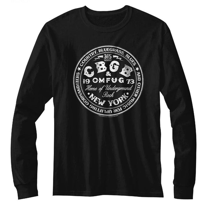 CBGB CBGB Circle Long Sleeve Boyfriend Tee - HYPER iCONiC