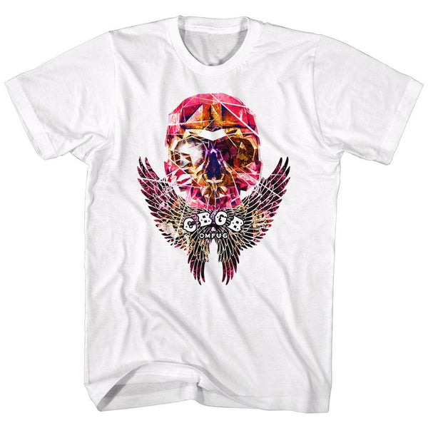 Cbgb Faceted Skull Wings T-Shirt - HYPER iCONiC