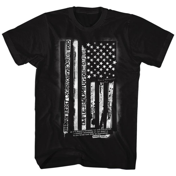 CBGB Flag T-Shirt - HYPER iCONiC