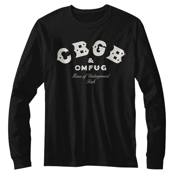 CBGB Logo Long Sleeve Boyfriend Tee - HYPER iCONiC