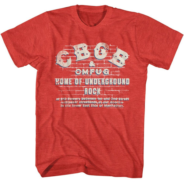 CBGB - Logo On Wall T-Shirt - HYPER iCONiC.