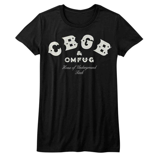 CBGB Logo Womens T-Shirt - HYPER iCONiC