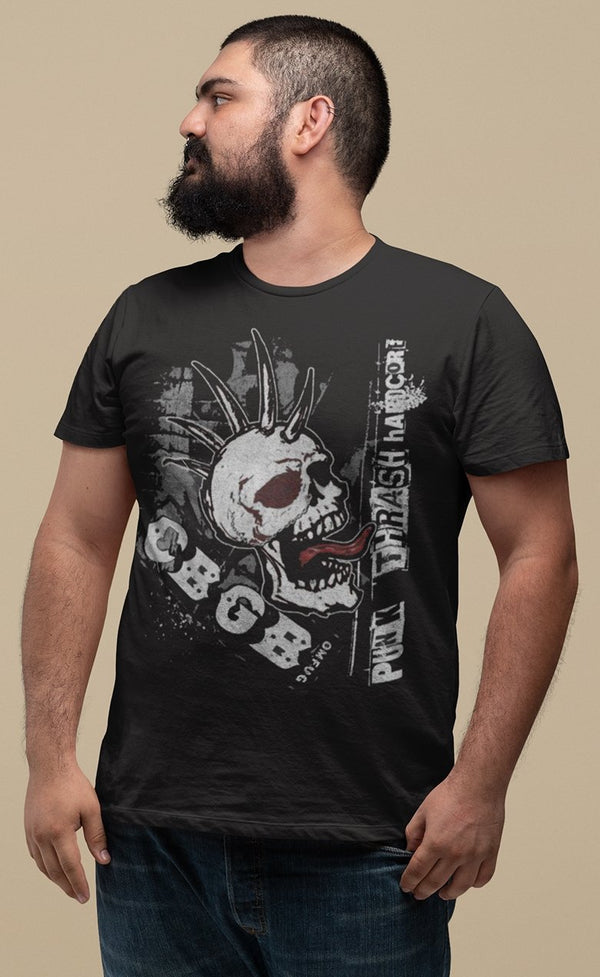 CBGB Screaming Skull Big and Tall T-Shirt - HYPER iCONiC.