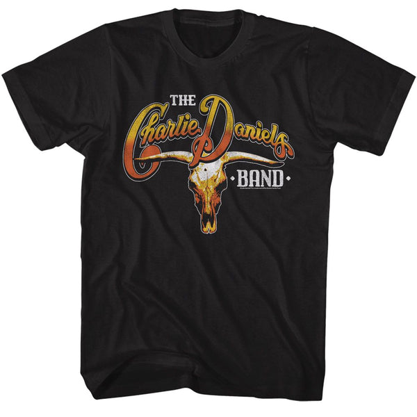 Charlie Daniels Band - CDB Cow Skull And Logo T-Shirt - HYPER iCONiC.