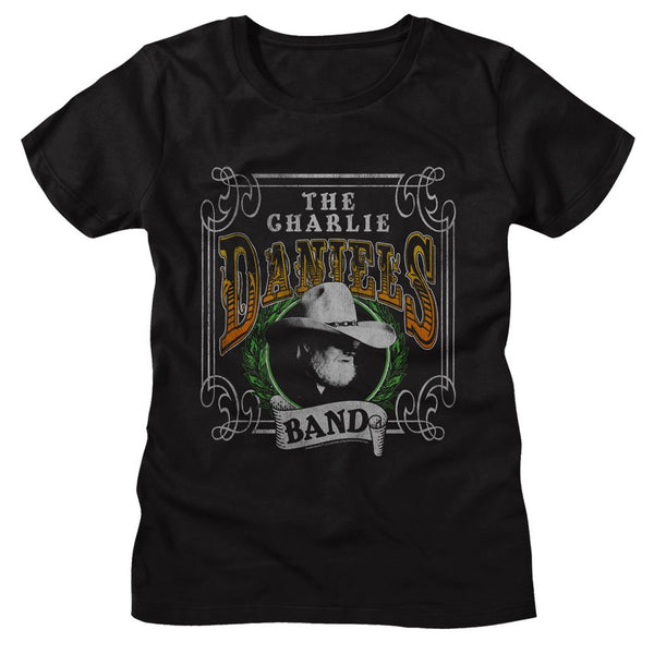 Charlie Daniels Band - CDB Yucca Leaves Womens T-Shirt - HYPER iCONiC.
