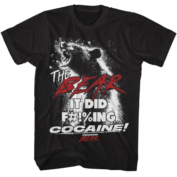 Cocaine Bear - Fing Did Cocaine Boyfriend Tee - HYPER iCONiC.