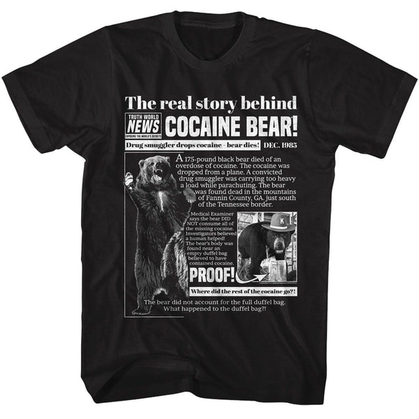 Cocaine Bear - Real Story T-Shirt - HYPER iCONiC.