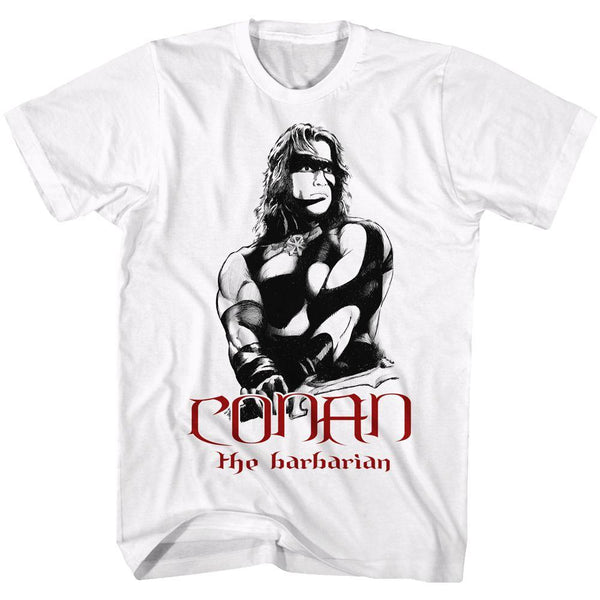 Conan Conan Blk And Rd T-Shirt - HYPER iCONiC