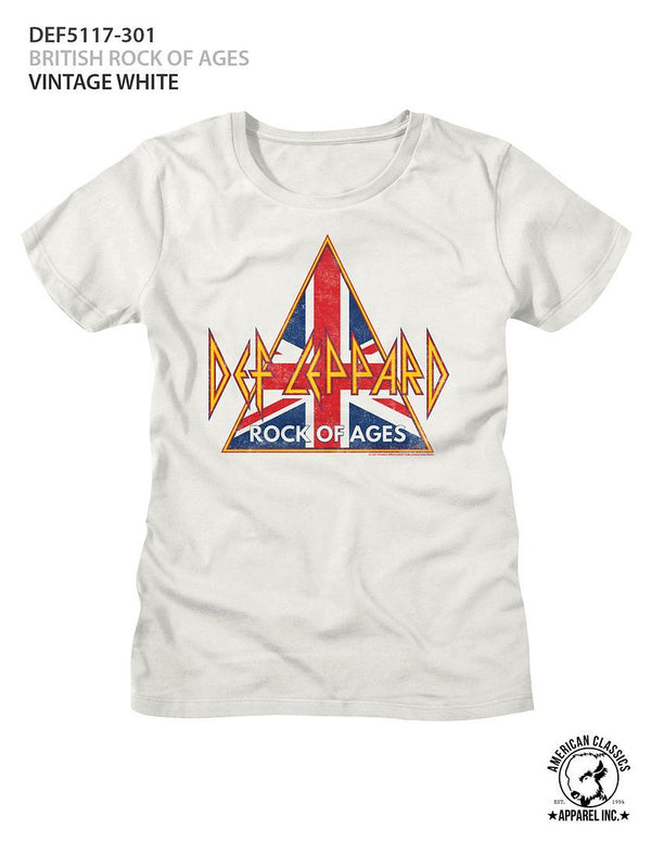 Def Leppard British Rock Of Ages Womens T-Shirt - HYPER iCONiC