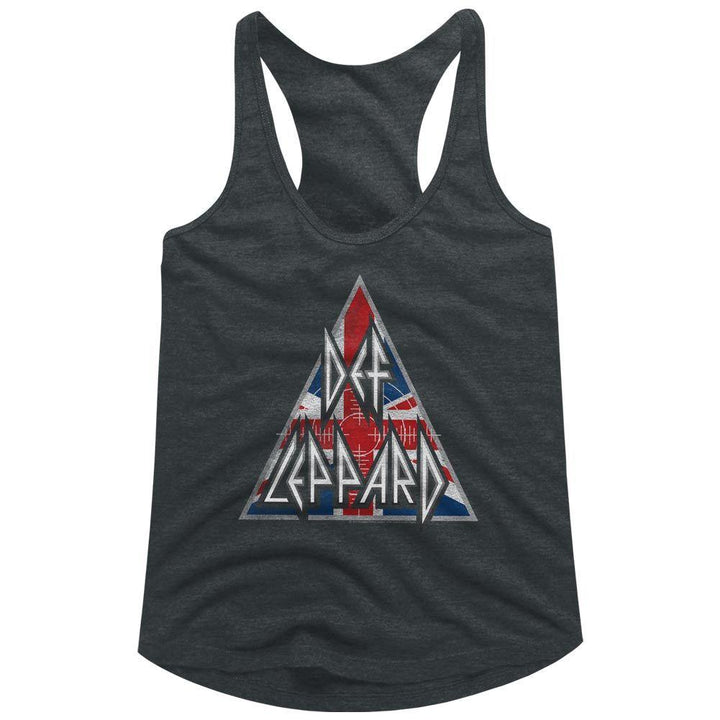 Def Leppard Britlogo Womens Racerback Tank - HYPER iCONiC