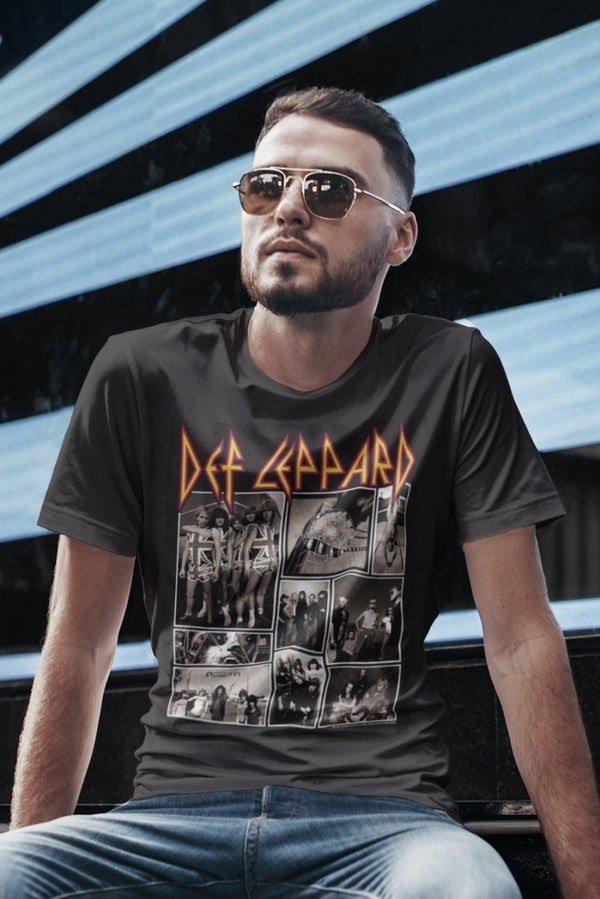 Def Leppard Def Collage T-Shirt - HYPER iCONiC