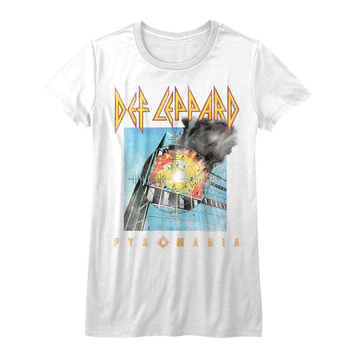 Def Leppard Faded Pyromania Womens T-Shirt - HYPER iCONiC