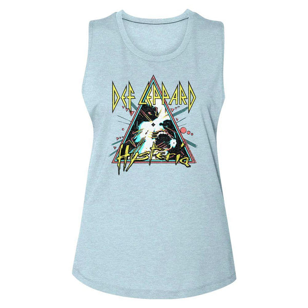 Def Leppard Hysteria Triangle Womens Muscle Tank Top - HYPER iCONiC