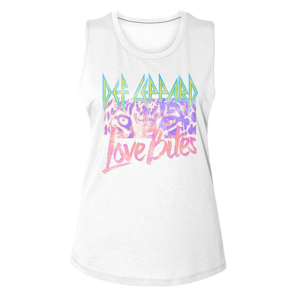 Def Leppard Love Bites Womens Muscle Tank Top - HYPER iCONiC