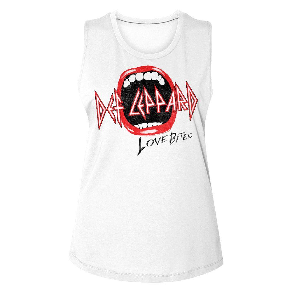 Def Leppard Mouth Womens Muscle Tank Top - HYPER iCONiC