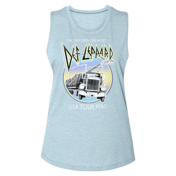 Def Leppard Pastel Night Womens Muscle Tank Top - HYPER iCONiC