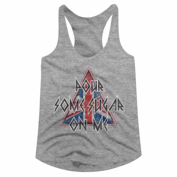 Def Leppard Pour Some Triangle Womens Racerback Tank - HYPER iCONiC