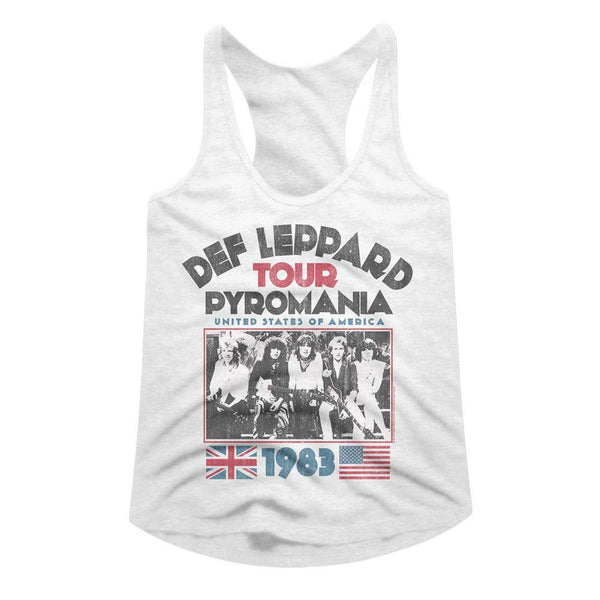 Def Leppard Pyro Tour Womens Racerback Tank - HYPER iCONiC