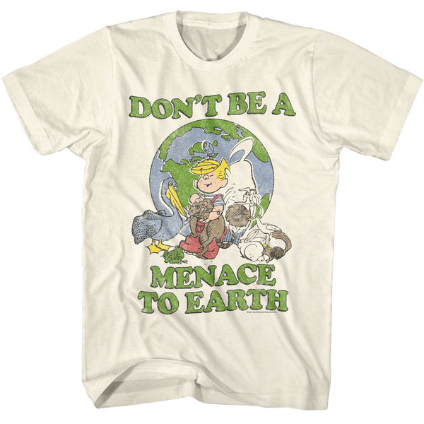 Dennis The Menace - Dont Menace Earth Boyfriend Tee - HYPER iCONiC.