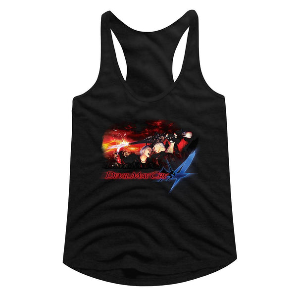 Devil May Cry Face Your Demons Womens Racerback Tank - HYPER iCONiC