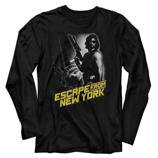 Escape From New York Escape Ny Long Sleeve Boyfriend Tee - HYPER iCONiC