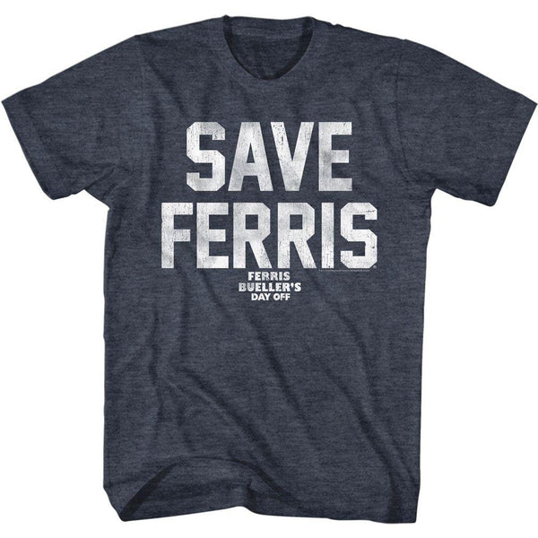 Ferris Beuller'S Day Off Save Ferris Wht Ink T-Shirt - HYPER iCONiC