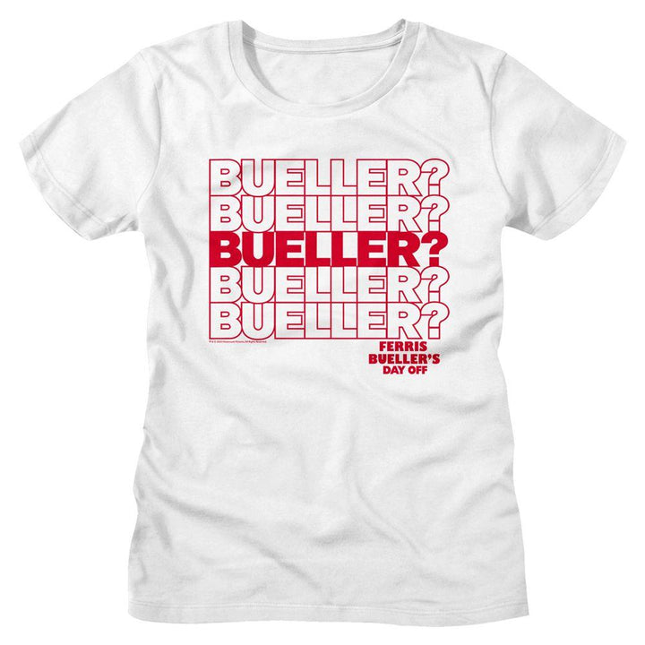 Ferris Bueller's Day Off Beuller Repeat Womens T-Shirt - HYPER iCONiC