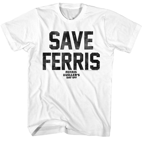 Ferris Bueller's Day Off - FBDO Save Ferris Again Boyfriend Tee - HYPER iCONiC.