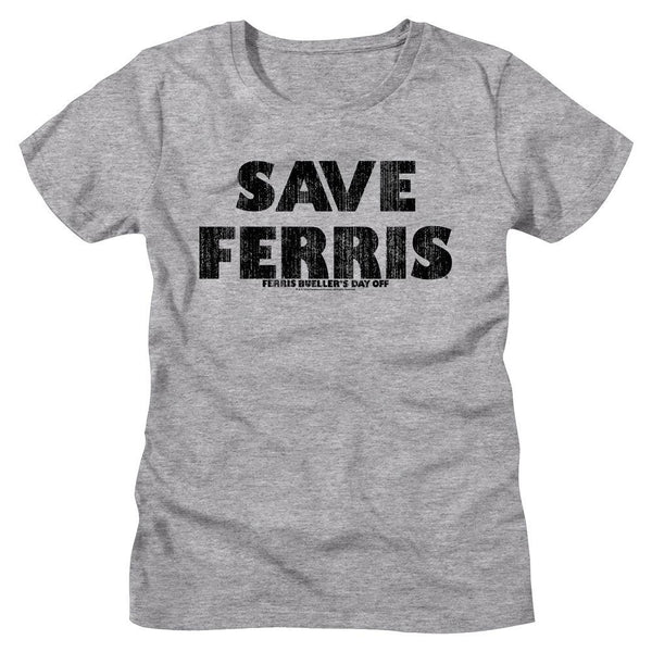 Ferris Bueller's Day Off Save Ferris Womens T-Shirt - HYPER iCONiC