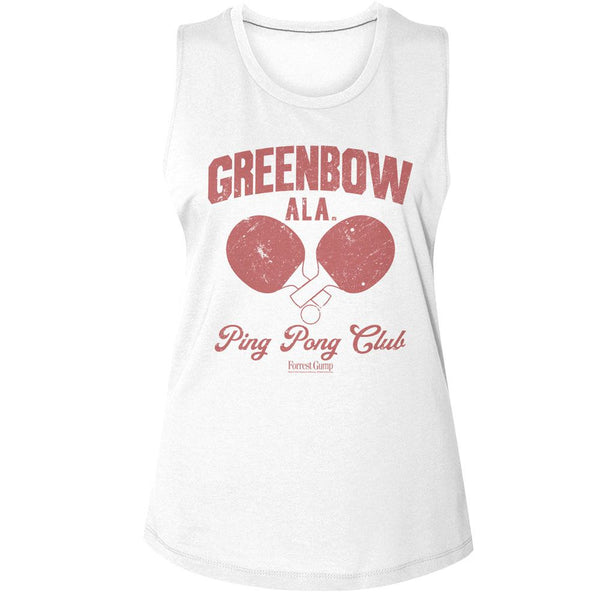 Forrest Gump - Greenbow Ping Pong Womens Muscle Tank Top - HYPER iCONiC.