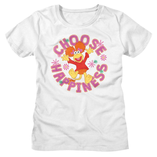 Fraggle Rock - Choose Happiness Womens T-Shirt - HYPER iCONiC.