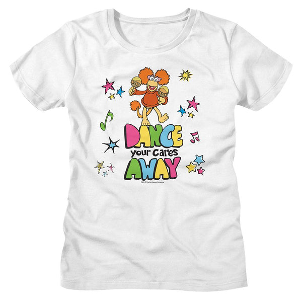 Fraggle Rock - Color Dance Womens T-Shirt - HYPER iCONiC.