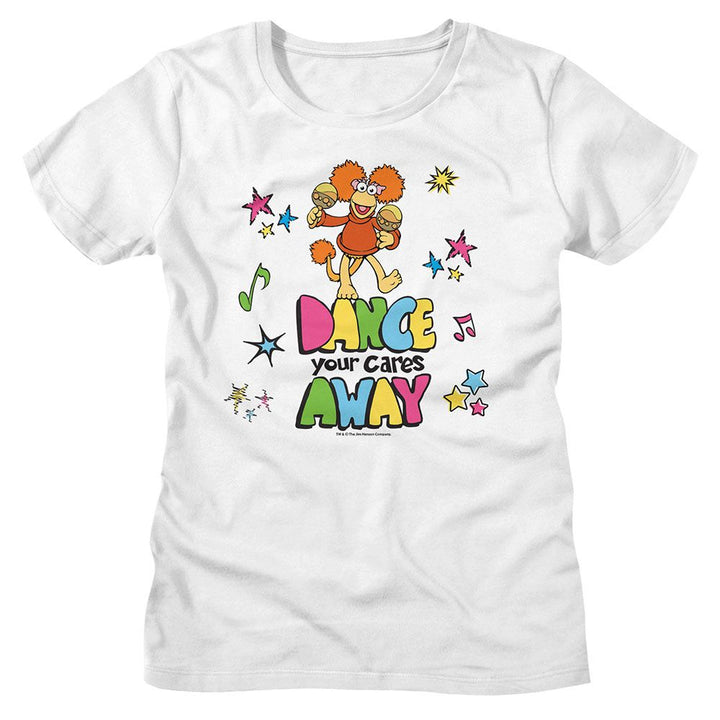 Fraggle Rock - Color Dance Womens T-Shirt - HYPER iCONiC.